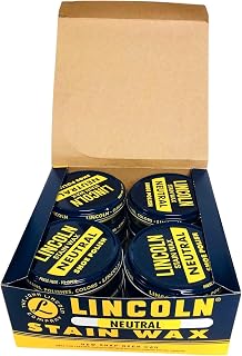 Lincoln Stain Wax, 12-3.5 oz cans (Neutral)