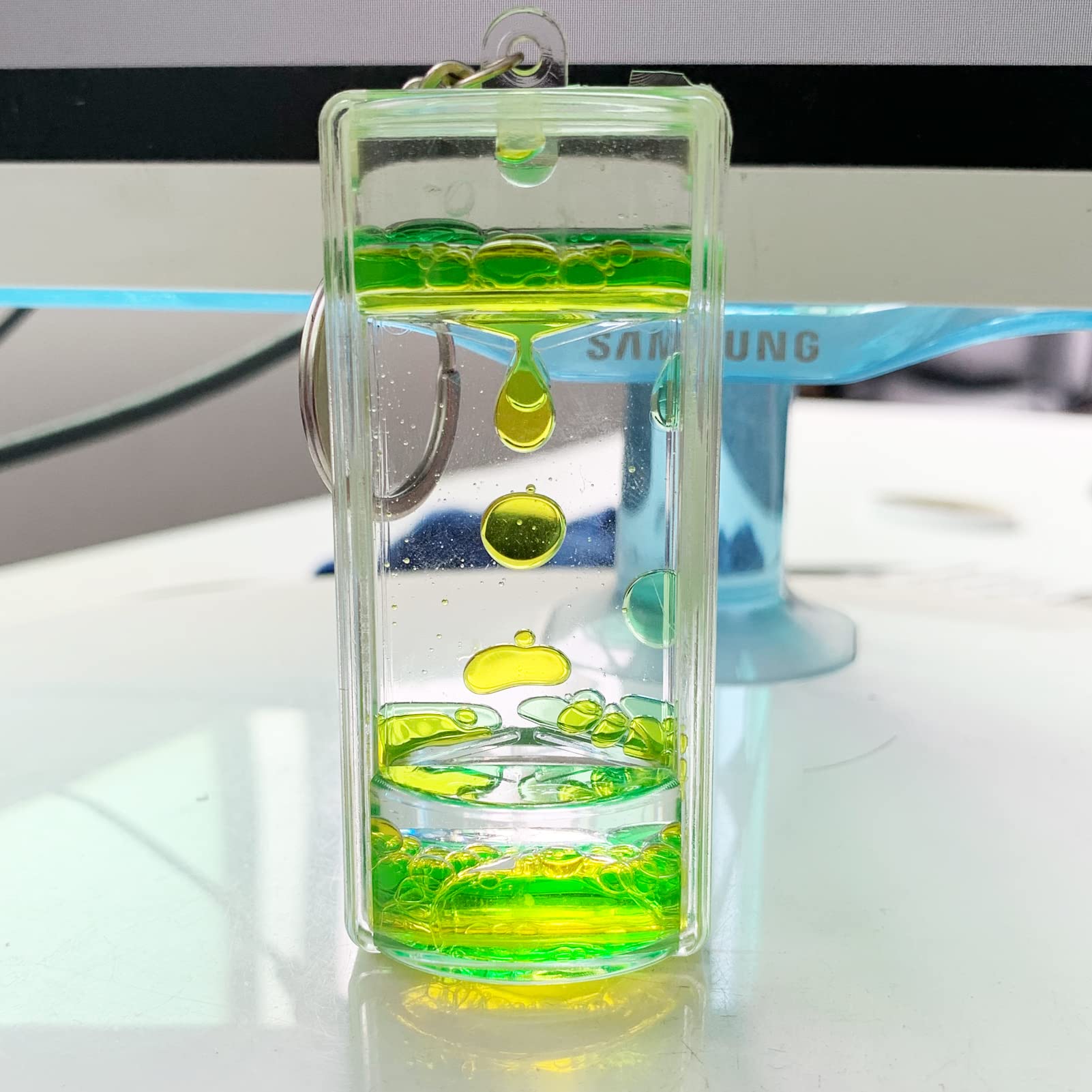 Amazon｜オイルタイマー 水車 オイル砂時計 13.5*9.cm 大きい 水時計