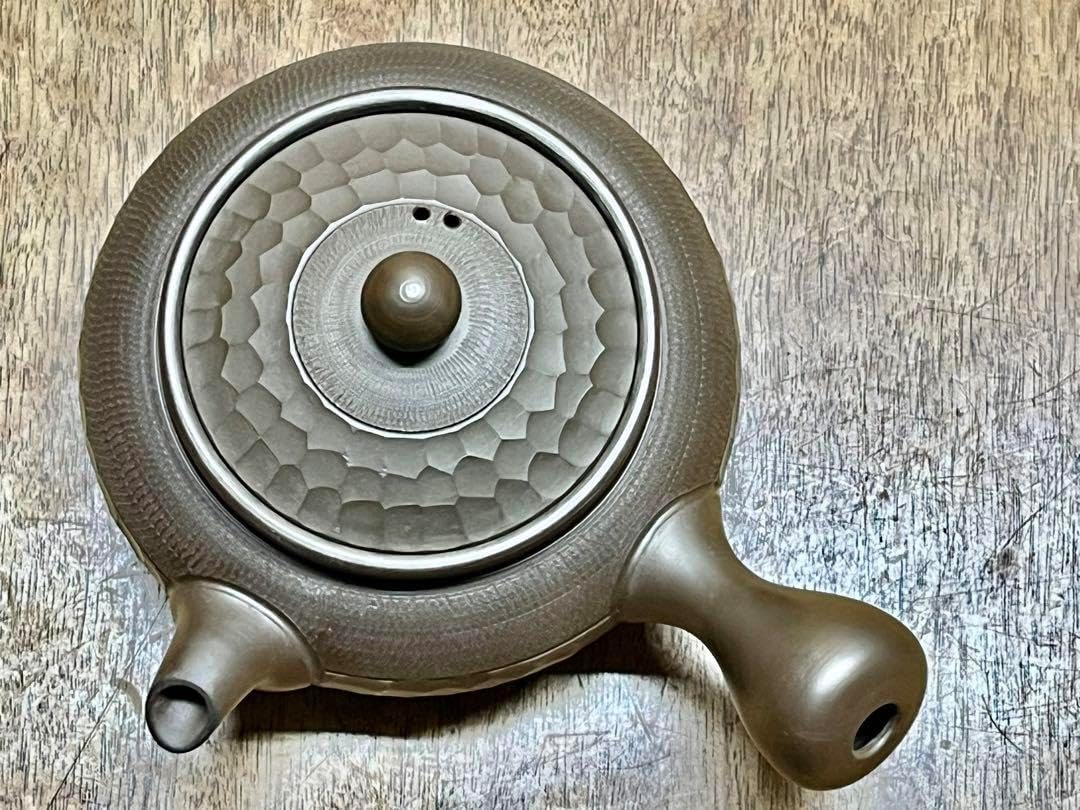 萬古焼 森 伊呂久 造 釣鐘形 横手 急須 共箱 / 万古焼 伊呂久窯 - isetohonpo