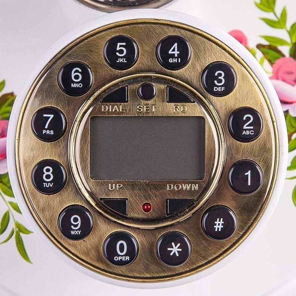 Retro Phone Vintage Phone Telephone- Home Antique Landline, Push-Button Telephone Brings Electric Display, Decorative Phone