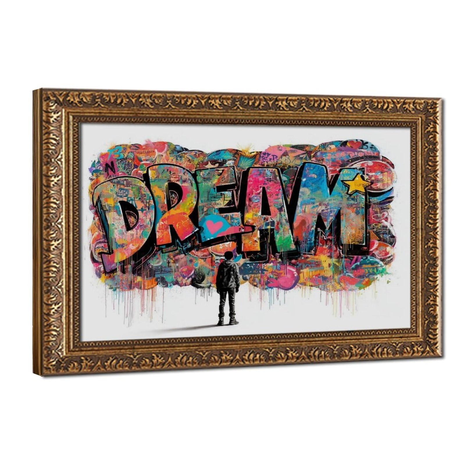 Bareronor Graffiti Canvas Poster for Dorm Room Decor Gift
