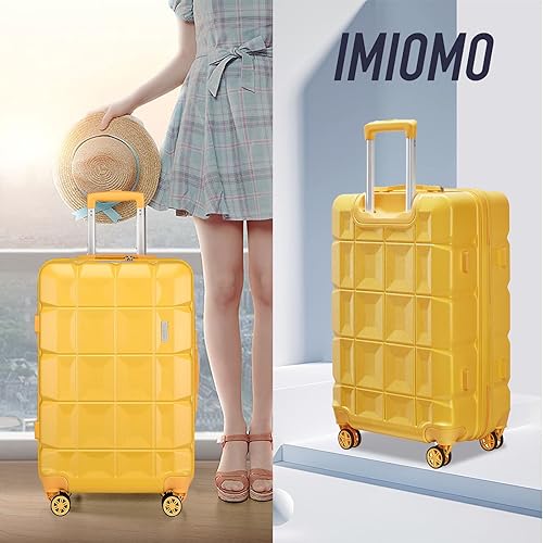 Miniatura 6 de imiomo Juego de equipaje de 3 piezas, maleta de viaje con ruedas giratorias, bloqueo TSA, juego de maletas ligeras de carcasa dura para hombres y