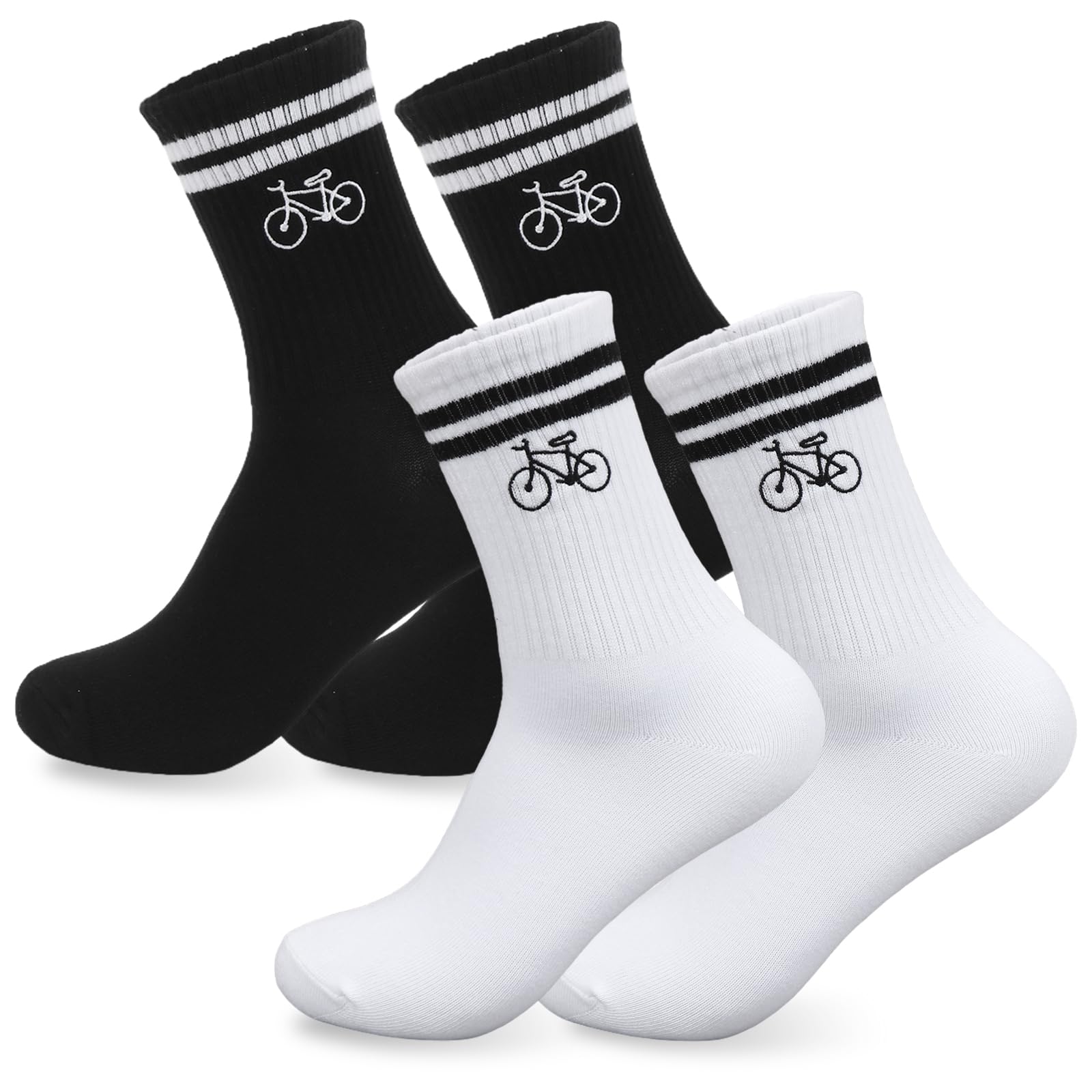 HUKUMA Rennrad Socken,35-46 Fahrradsocken Herren,Fahrrad Geschenk für Herren Damen,Rennrad Zubehör,Fahrradfahrer Tennissocken Accessoires,Lustiges Geschenk für Geburtstag Männer und Frauen