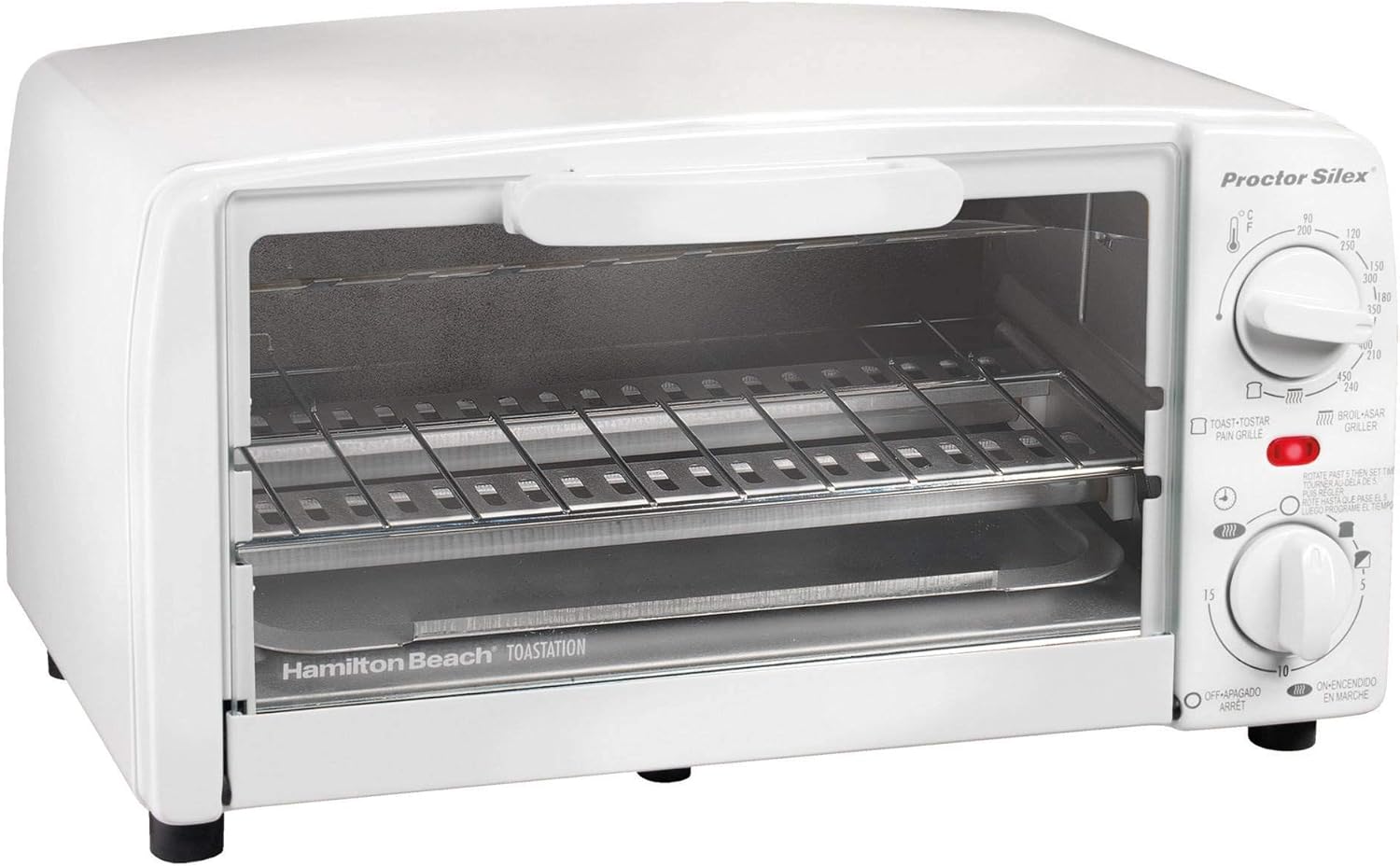Hamilton Beach White Proctor Silex 4 Slice Toaster Oven
