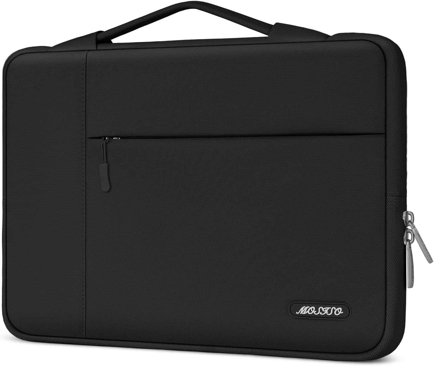 MOSISO Laptop Case 13.3 inch, 13-13.3 inch Laptop Sleeve with Handle Compatible with MacBook Air/Pro 13/Pro 14 M5 M4 M3 M2 M1,HP Dell ASUS Lenovo, Polyester Multifunctional Computer Bag, Black