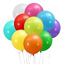 Artier 30 Biodegradable Multicoloured Balloons in 10 Colours. 12 Inch Large Eco Friendly Balloons. Perfect for Kids Parties, Baby Showers, Weddings, Anniversaries. For Helium or Air Use gallery image