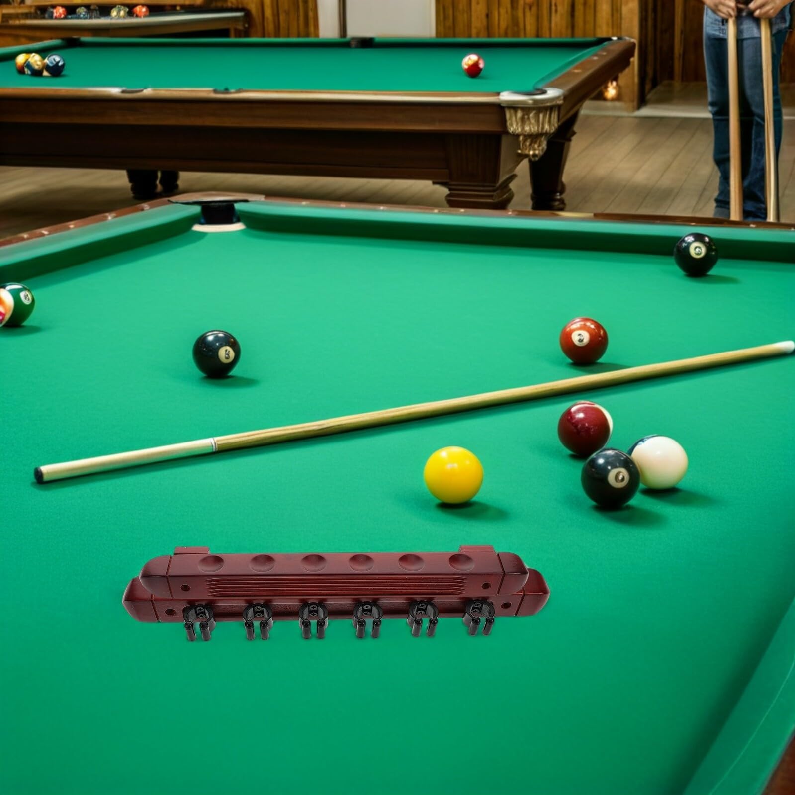 TOYANDONA Lot De 2 Supports De Rangement pour Queues De Billard Supports De Billard en Présentoir De Salle De