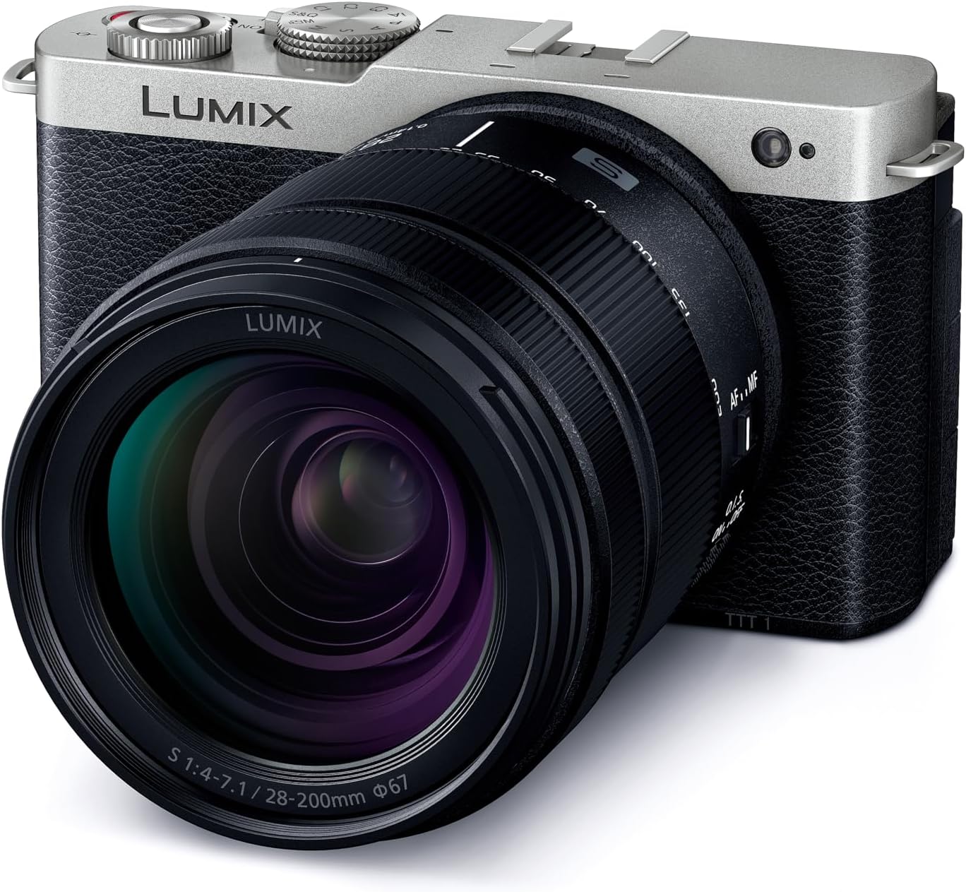Pansonic LUMIX S9 Full Frame Camera with 28-200mm L Mount Lens, Compact Mirrorless Camera for Content Creators with Real Time LUT, Open Gate and Easy Sharing of Photos & Video (Silver)