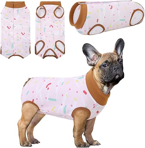 Miniatura 103 de SAWMONG Traje de recuperación para perros, traje de recuperación para perros después de la cirugía, traje quirúrgico de esterilización para perros