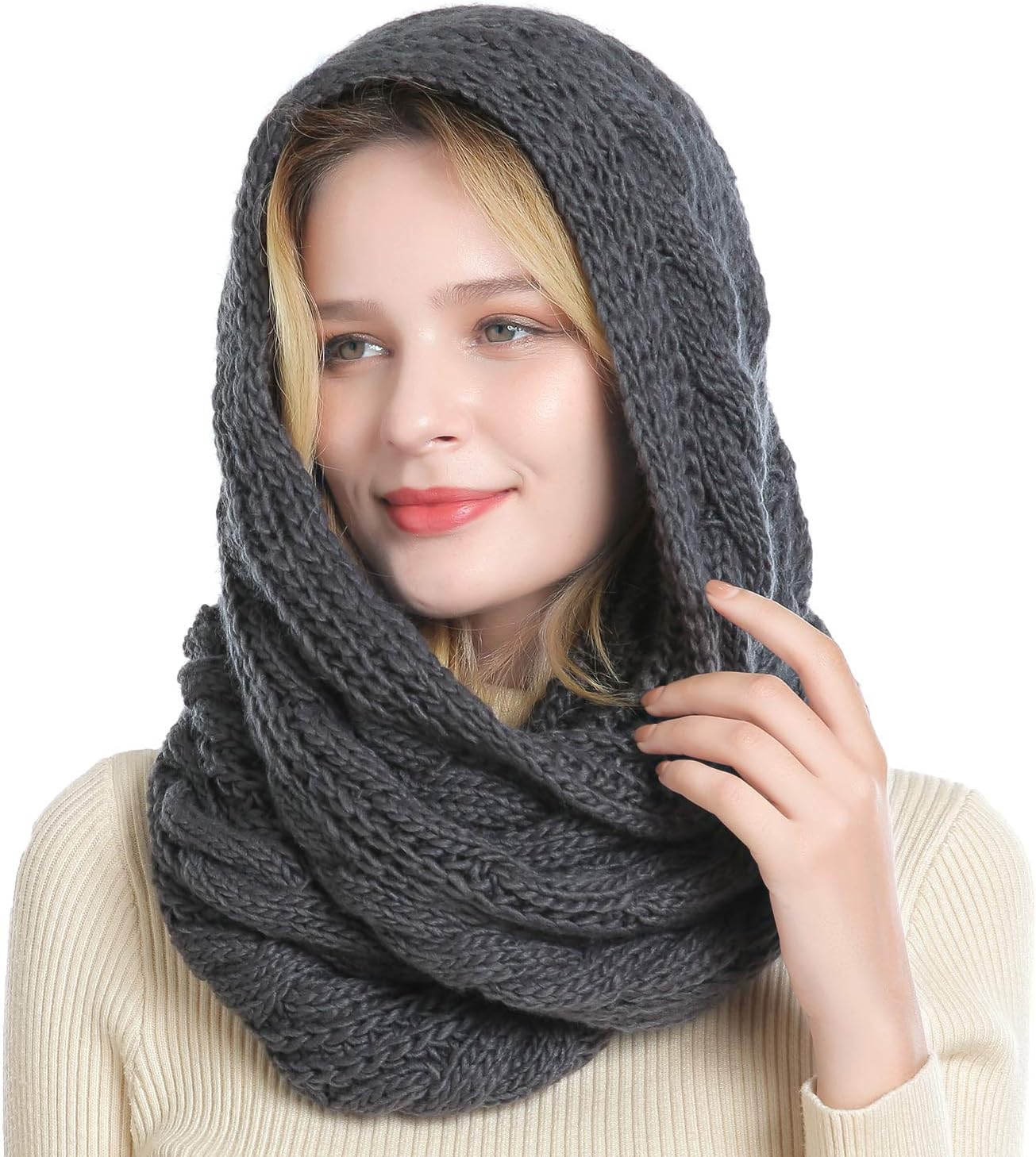 Winter Knit Infinity Scarf