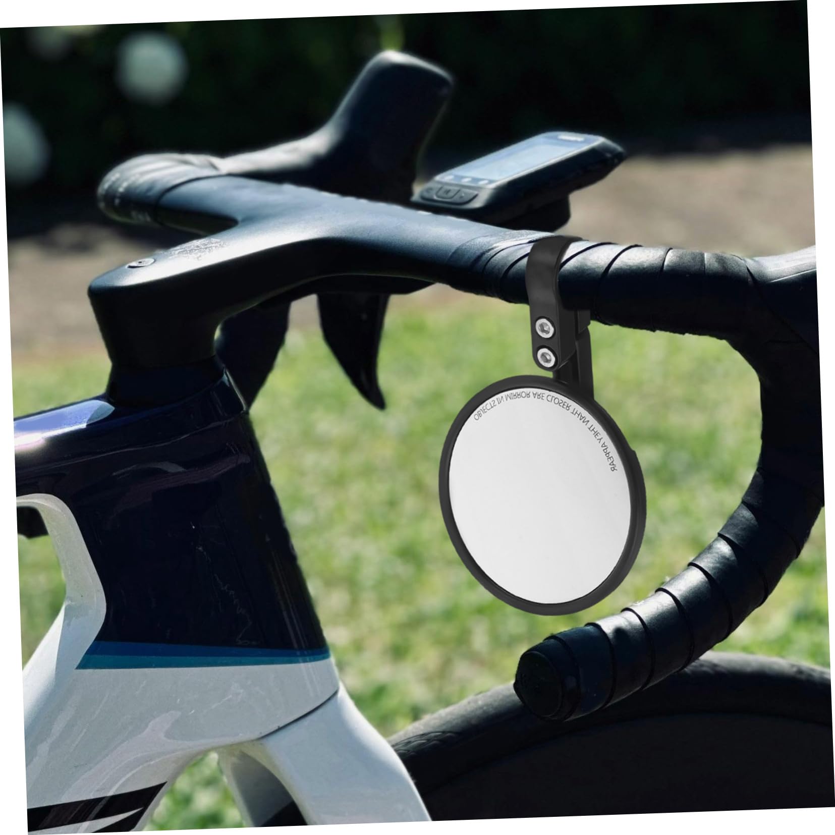 WOONEKY 2 pièces Rétroviseur Réglable pour Guidon Installation Facile Miroir Compact et Compatible Route et Sécurité Renforcée