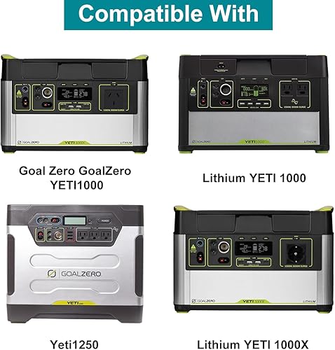 Miniatura 3 de TAIFU Adaptador de CA de 16 V para Goal Zero Yeti 150 200 400 500 1250 Yeti Lithium 400100014003000 200X 500X 1000X Estación de energía portátil