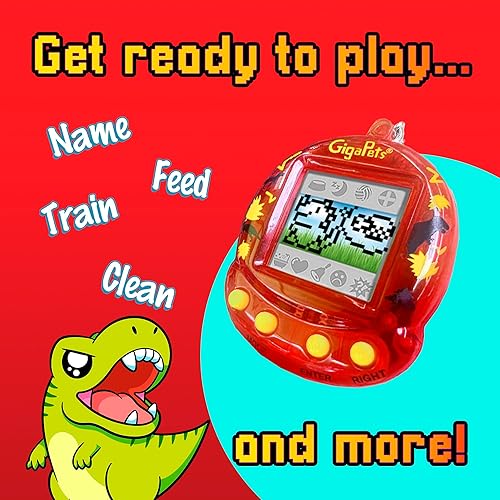 Miniatura 25 de Giga Pet - Mascota virtual para niños de 5 años en adelante, edición de coleccionista mejorada de los años 90, cuidado de animales para niños