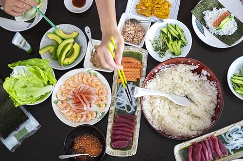 Miniatura 4 de Norisuke Algas tostadas para un sushi enrollado a mano premium medio cortado, 50 hojas, producto de Ariake, Japón de la más alta calidad en Japón