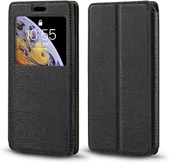 Window Leather Case for Duoqin F22 Pro No Camera - Black