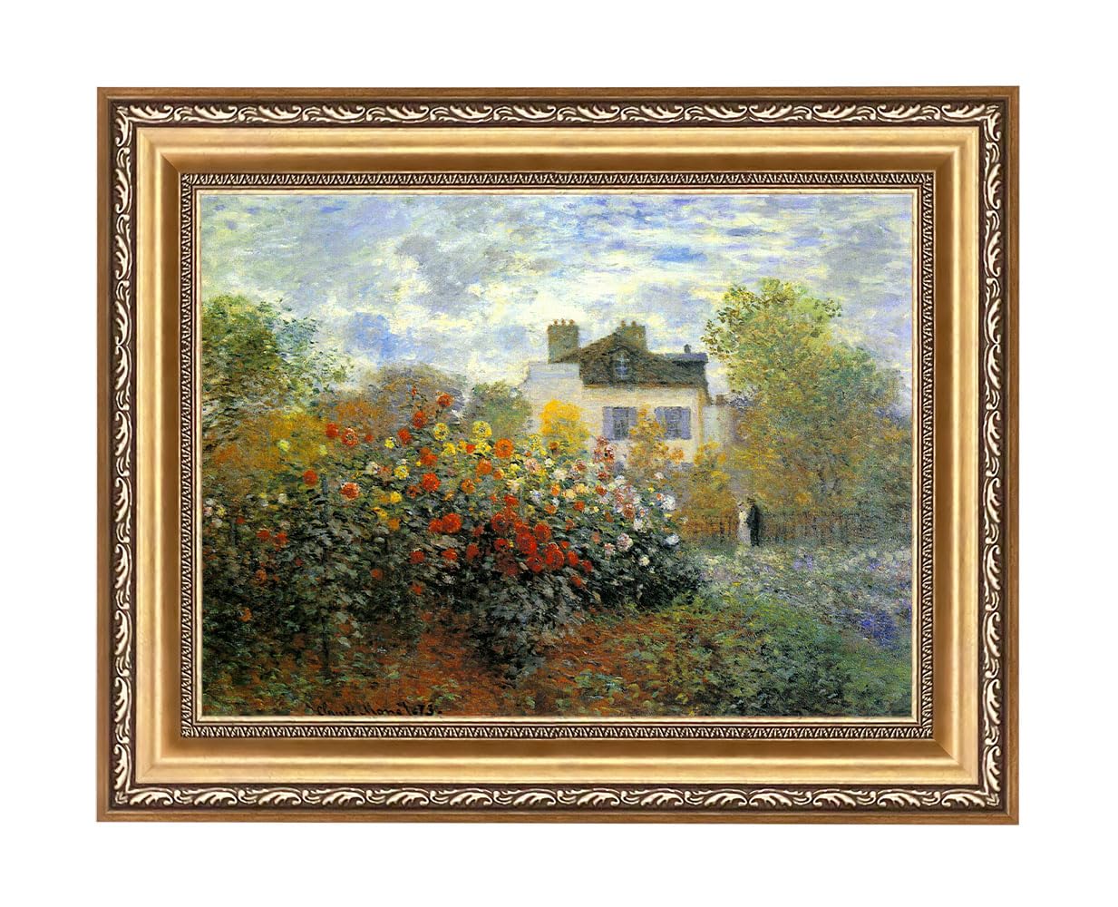 Amazon.com: ELITEART-The Artist's Garden in Argenteuil by Claude