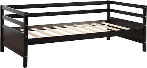 Miniatura 7 de SOHUSPHOME Cama de plataforma de madera con 2 cajones, marco de cama de plataforma de madera maciza con cabecera y estribo, no necesita somier,