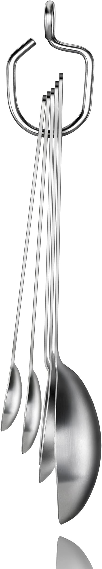 Cucharas medidoras acero inox. 18/8, juego 5, plateado miniatura 3