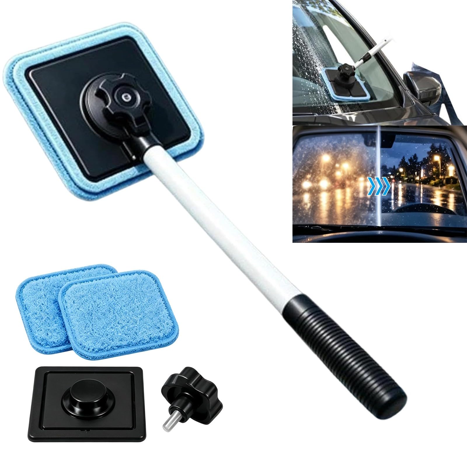Nettoyeur de Vitre Magnétique Bouble Face pour Voiture Pare-Brise