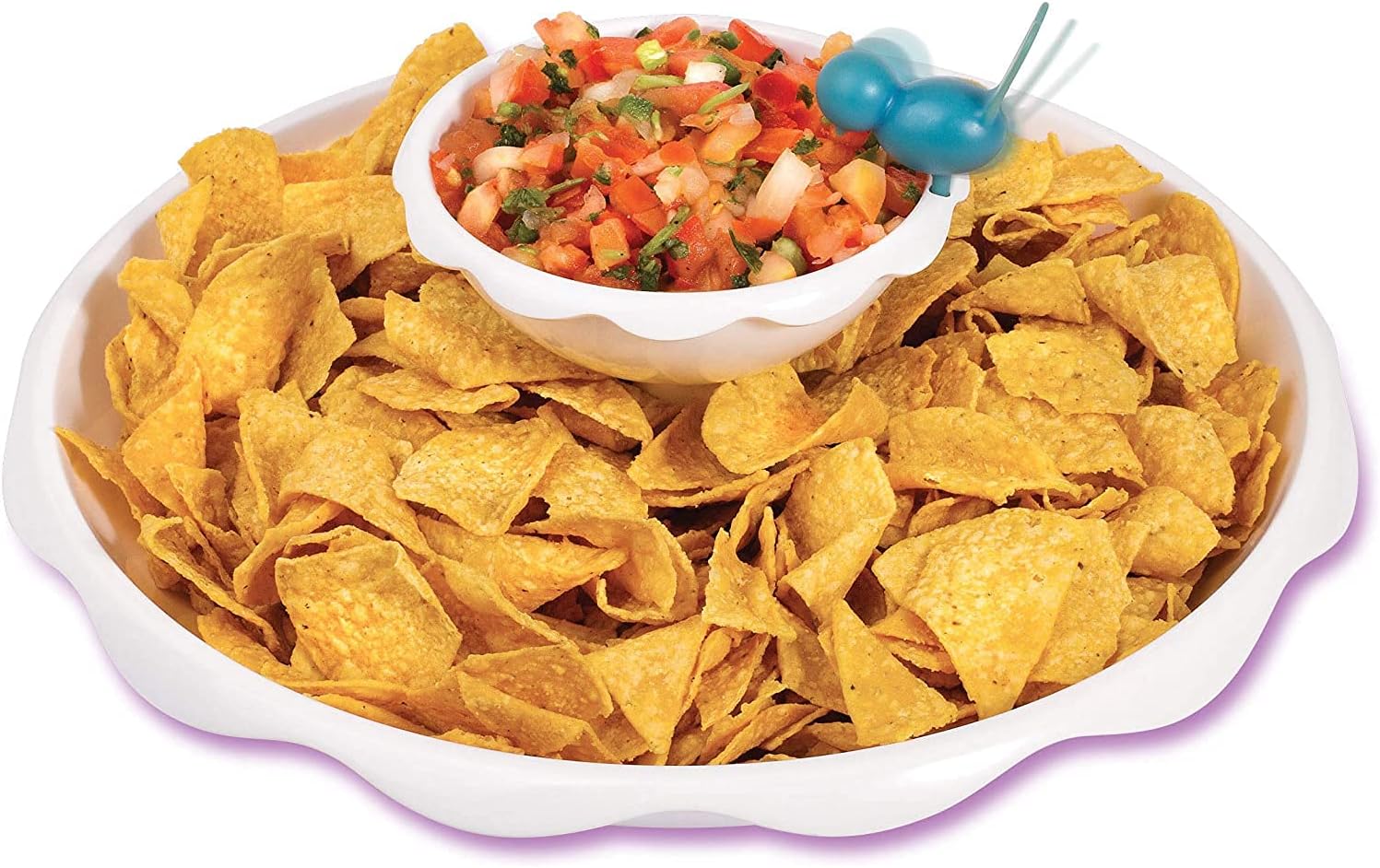 Chirp & Dip Appetizer Serving Tray Chip and Dip Set With