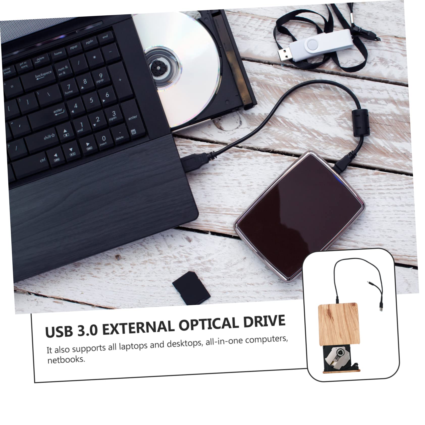 Masterizzatore Dvd-rw Esterno USB Type-c per Computer | Abs Plastica, Lettura e Scrittura Dischi, per All-in-one e Desktop, Uso Didattico e Archivi File
