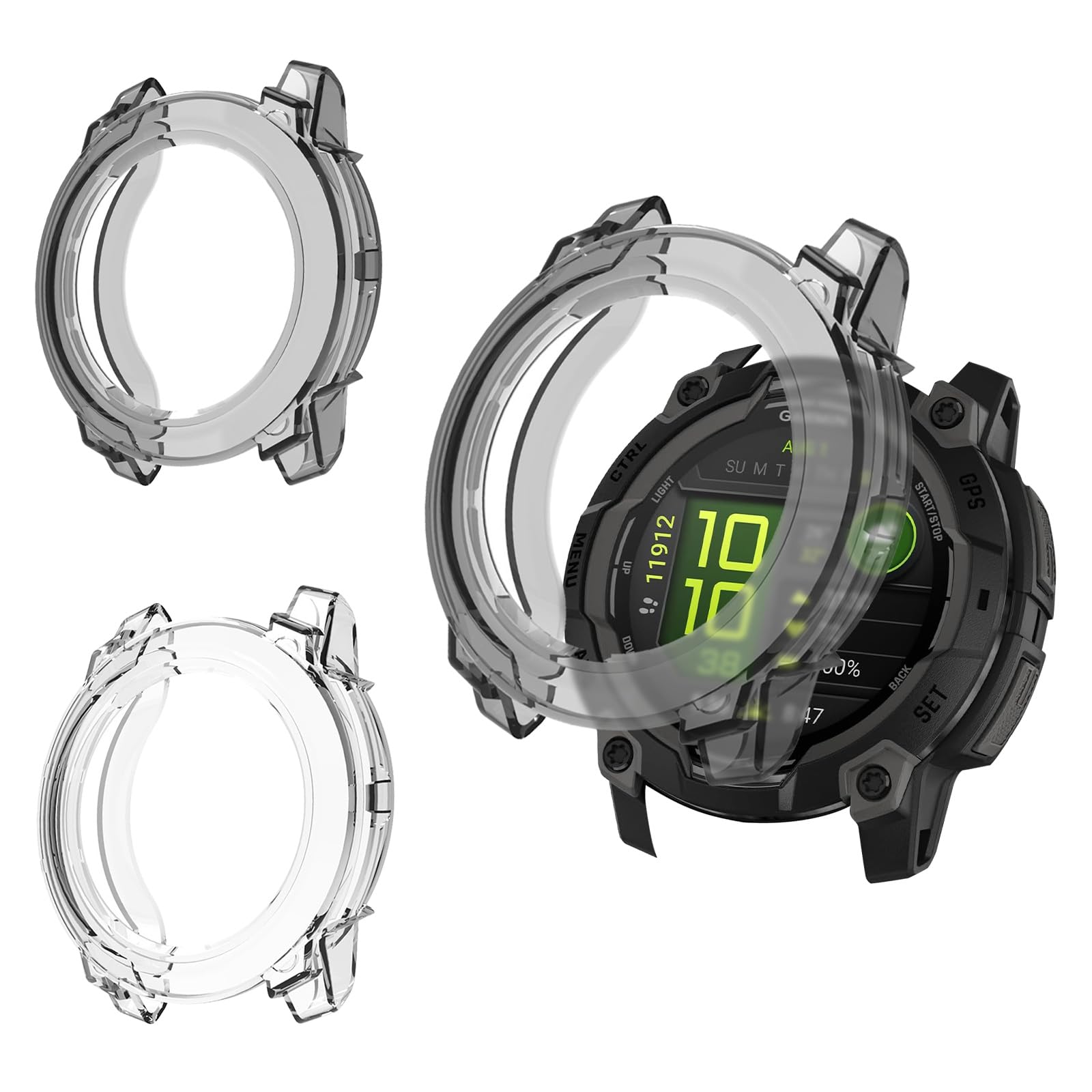 Amazon.co.jp: For ガーミン(GARMIN) Instinct 3 Dual Power 45mm