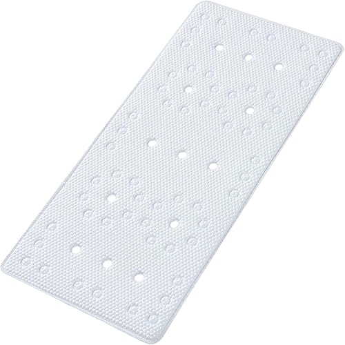 Miniatura 7 de Alfombrilla antideslizante para bañera espuma de seguridad suave para bañera adecuada para ancianos y niños, extra grande de 17 x 36 pulgadas con