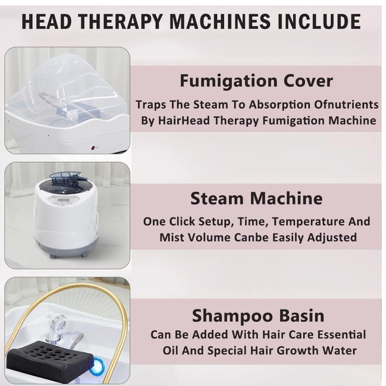 SPA Japonés lavacabezas SPA Capacidad Almacenamiento Agua 60 L Portable HeadSpa Equipment Cama de Champú de Masaje Lavabo de Champú de Circulación Agua Lavabo Champú Diseño Salones