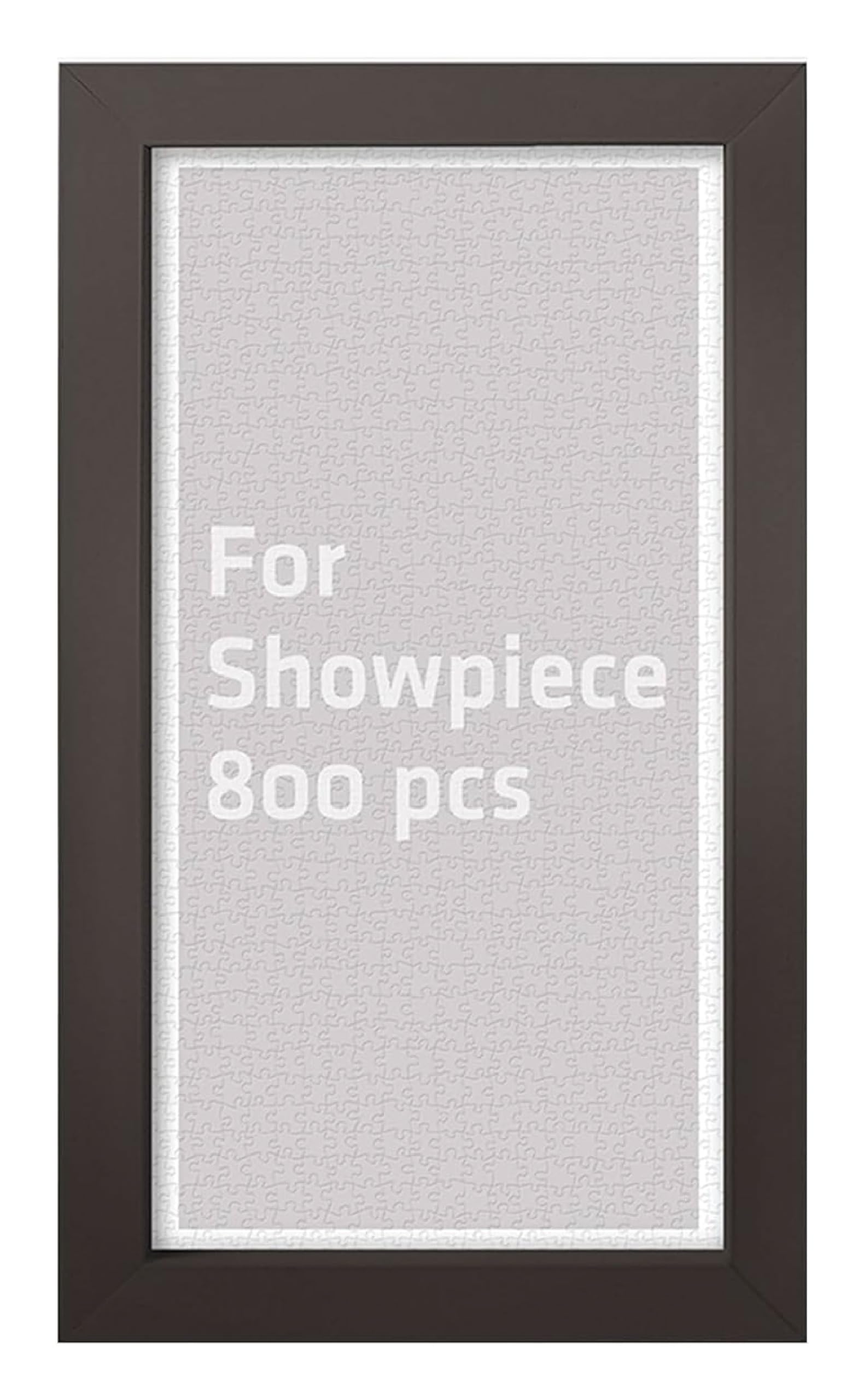 Pintoo Jigsaw Puzzle Frame Tailor-Made for Pintoo's 800 Pieces Puzzle ONLY - Dark Brown - Effortless & Toolless Assembly NO Glue Required [W1067]