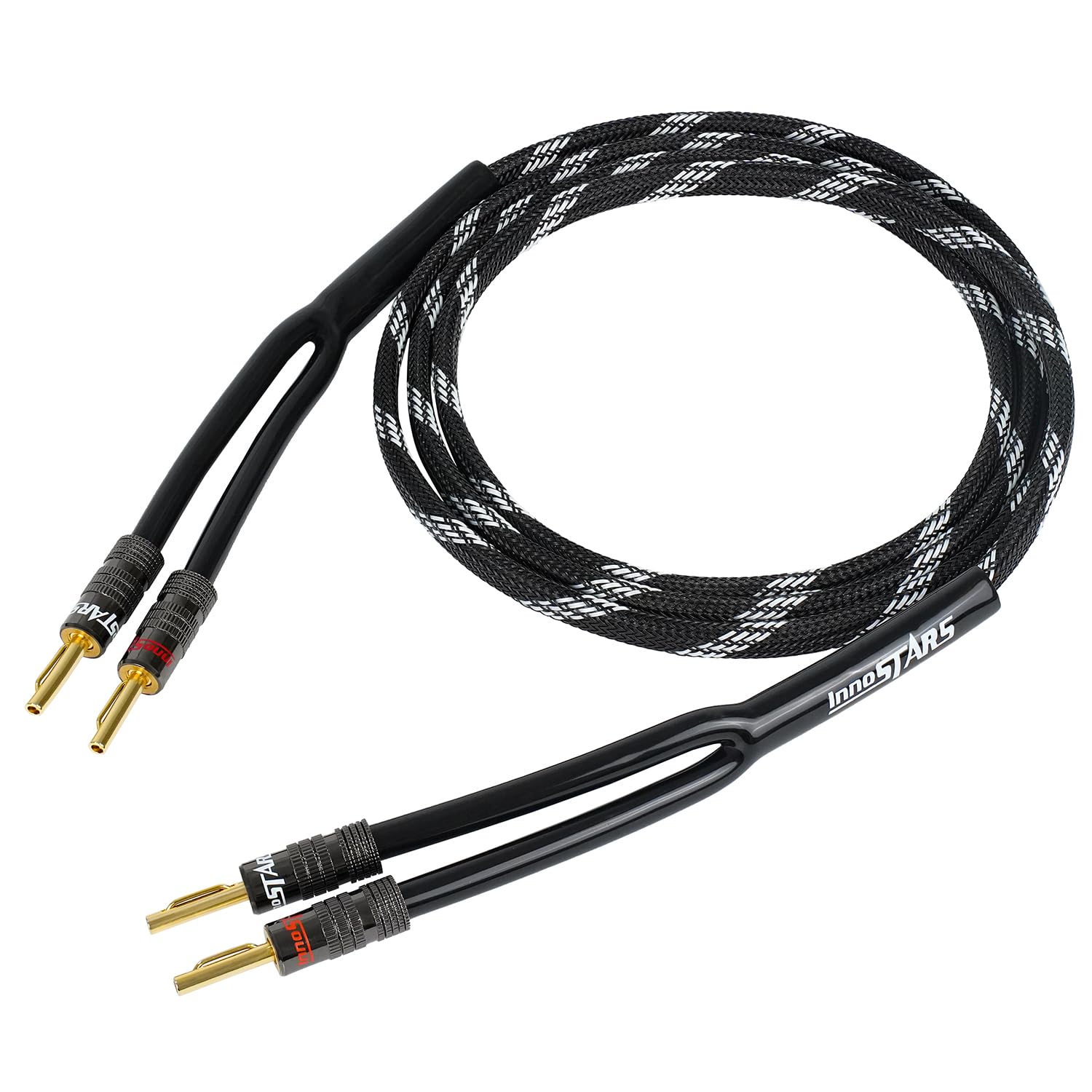 Cable de altavoz de cobre libre de oxígeno con conectores banana duales 8