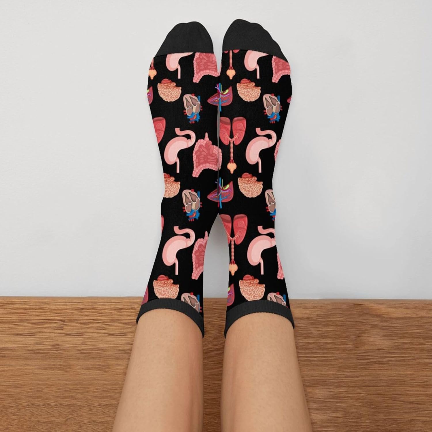 Human Organ Anatomy Novelty Crew Socks Casual Crazy Funny Dress Socks For Women Men Teens Gift - Image 3