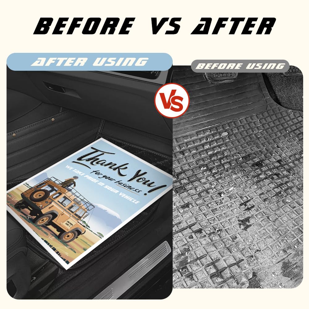 50 Pcs Disposable Paper Floor mats for car Vehicle Kraft Paper Mats Detailing Automotive Covers Protector Style 3 — view 4