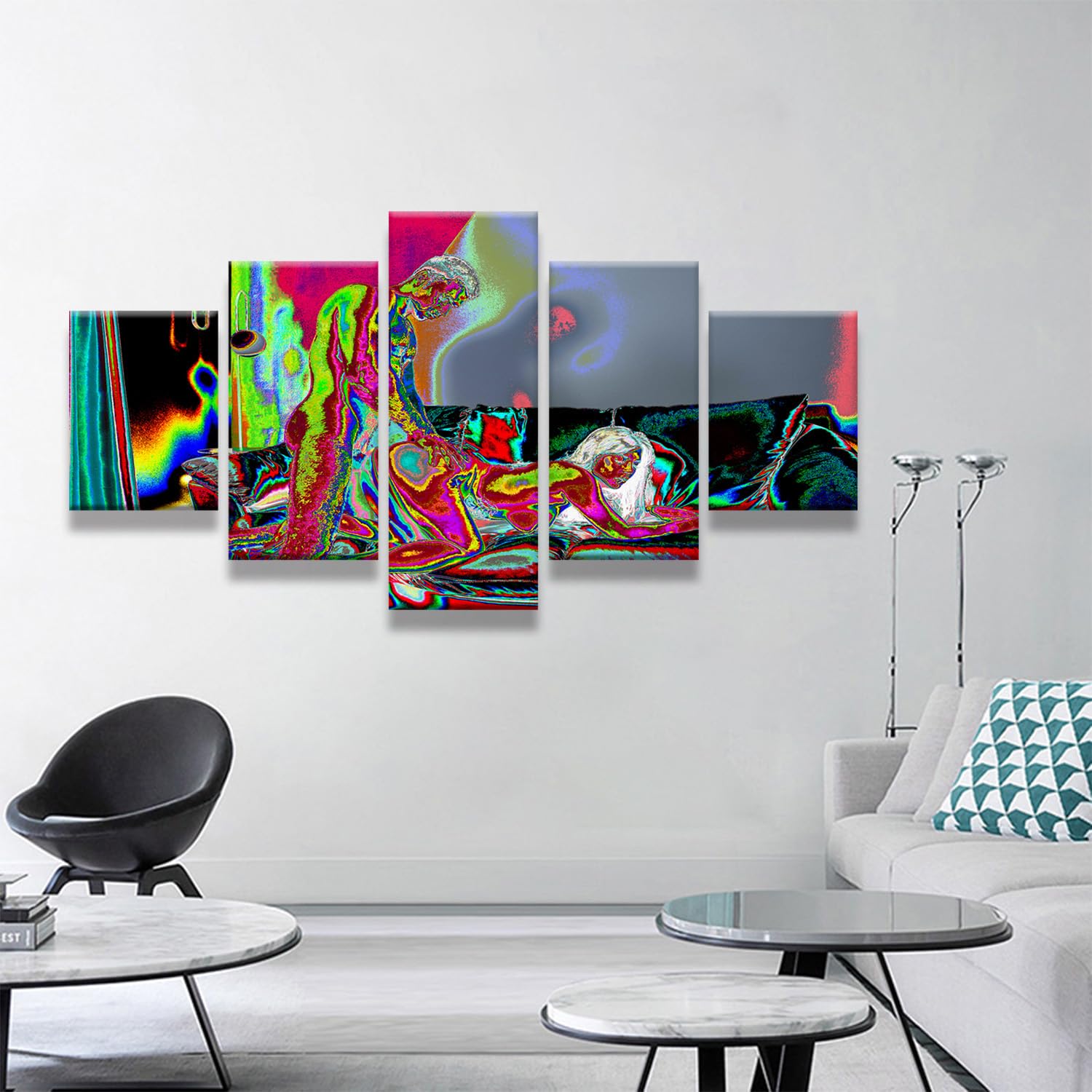 Amazon.co.jp: SKORDO ボディアート絵画リビングルーム装飾絵画