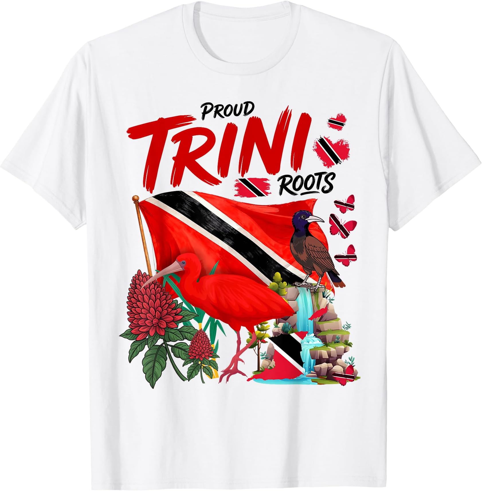 Trini Flag Outfit Idea for Kids Trinidad & Tobago Culture T-Shirt