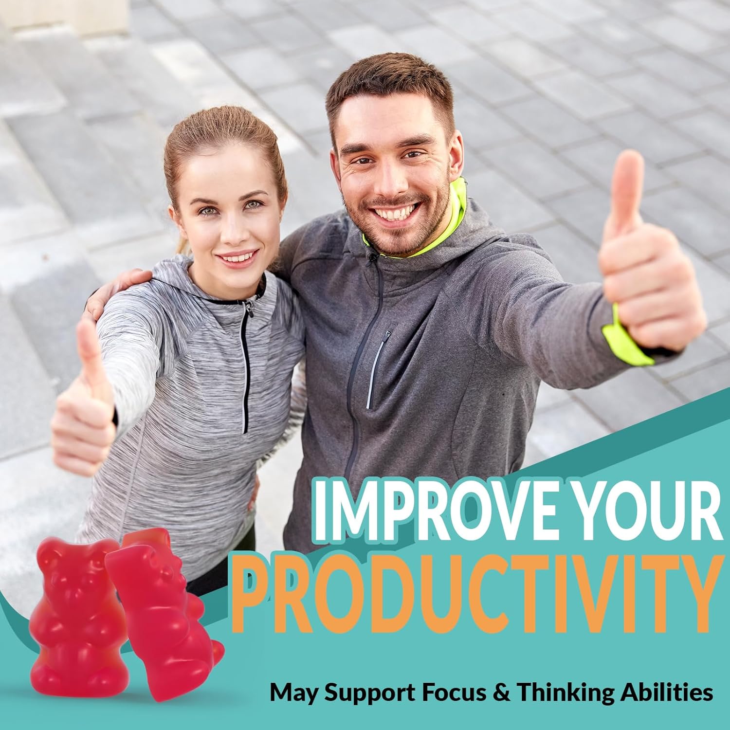 Ashwagandha Gummies with Vitamin D for Women & Men, Ashwagandha Gummy with Maca Root Powder | Organic Ashwa Gummies for Boost Energy - Image 5