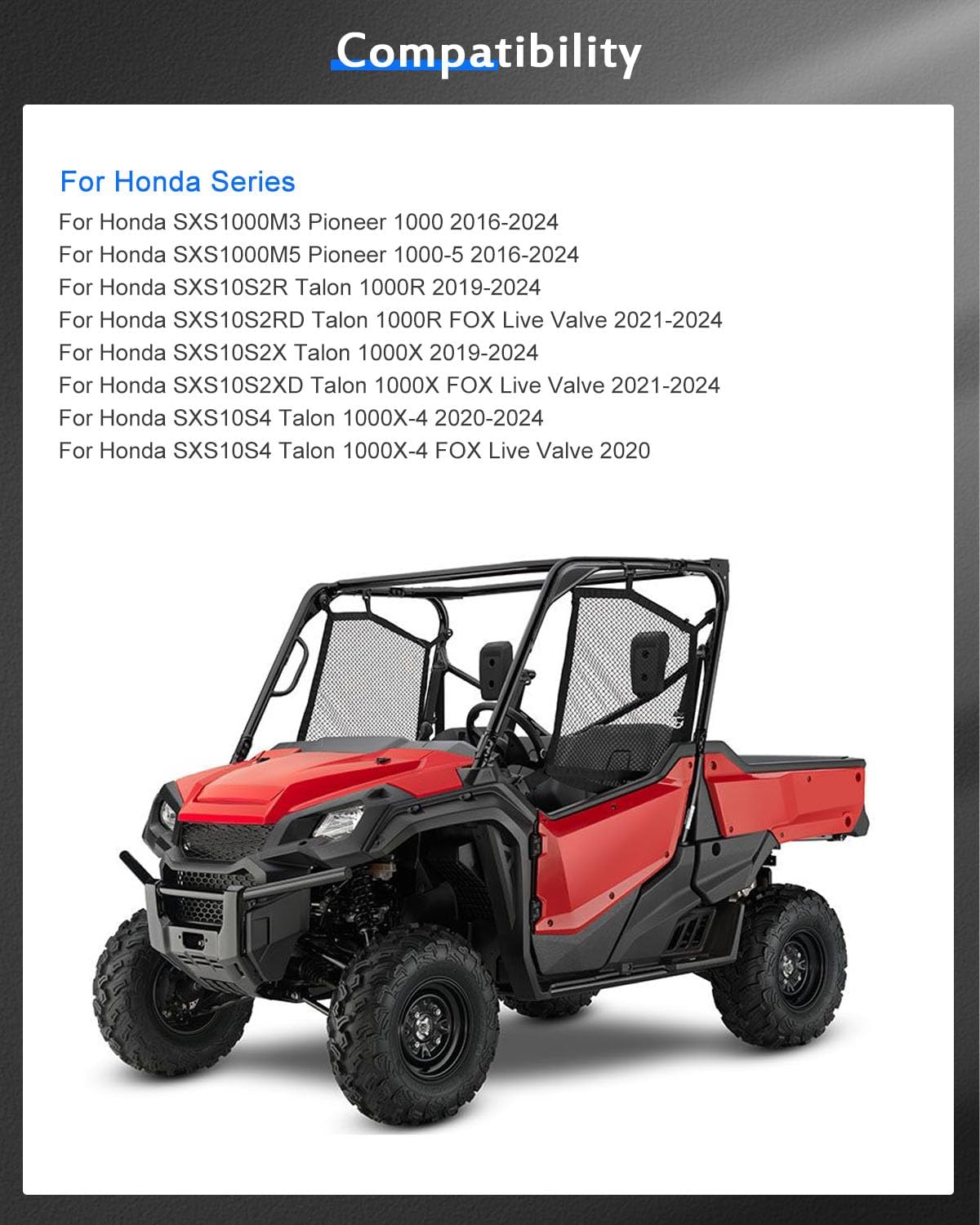 ECCPP 4x136mm to 4x136mm Wheel Spacers 1.5 inch 4 lug Fit for Honda SXS1000M5 Pioneer 1000-5 2016-2024 | for Honda SXS10S2R Talon 1000R 2019-2024 -4PCS