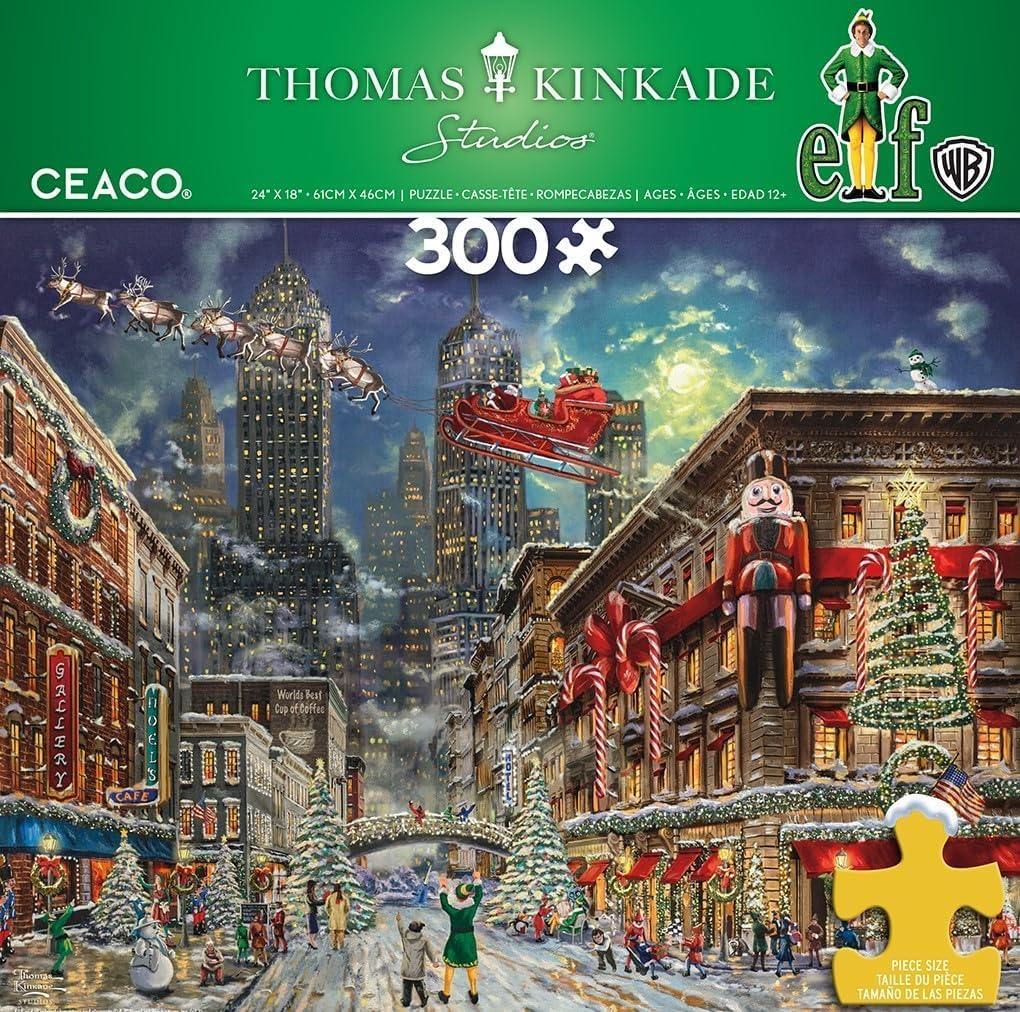 Ceaco - Thomas Kinkade - Holiday - Elf - 300 Piece Jigsaw Puzzle