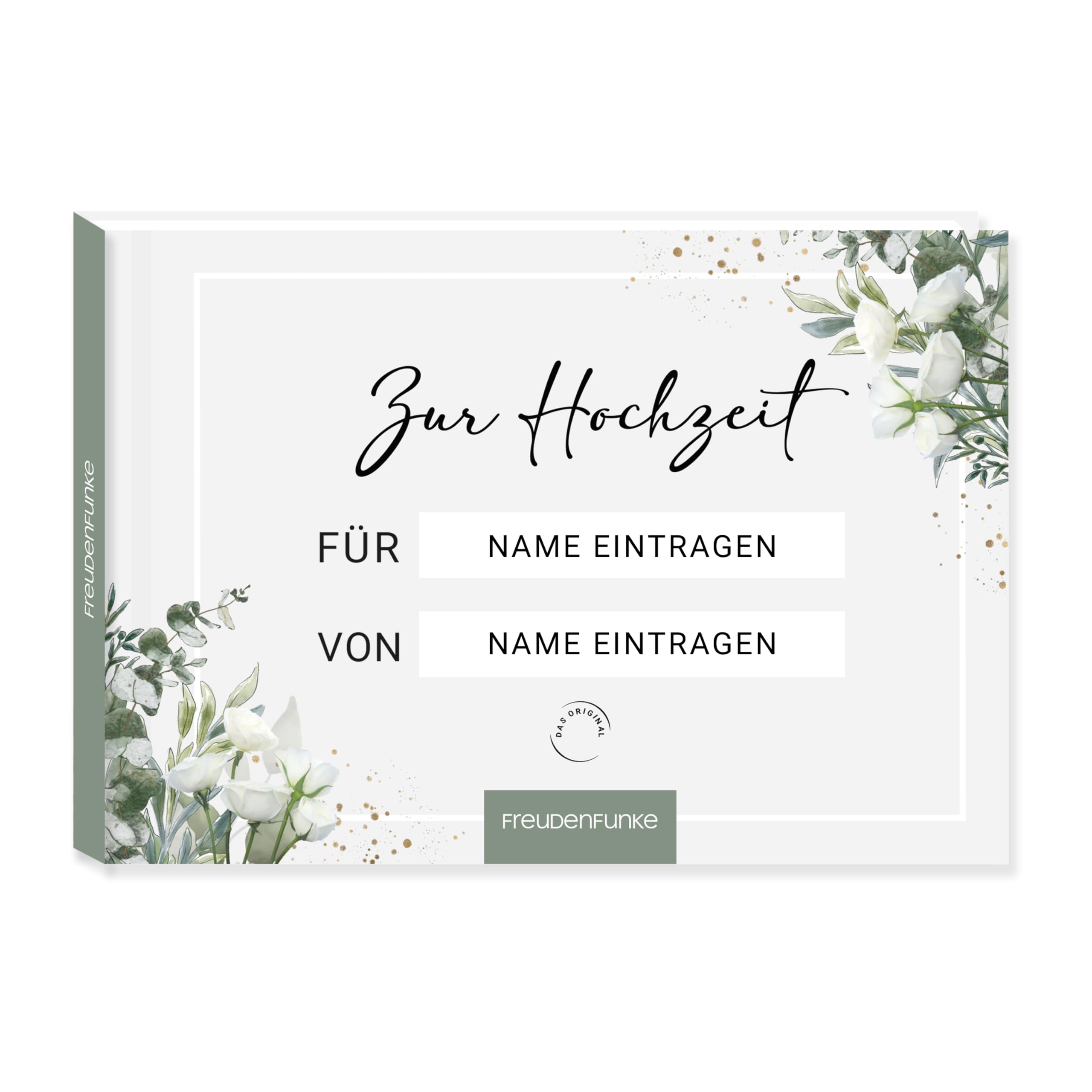 Freudenfunke Buch Zur Hochzeit - Buch zum Ausfüllen als Geschenk für das Brautpaar. Ausfüllbuch - leicht gemacht - mit Satzanfängen für persönliche Botschaften, auch geeignet für Geldgeschenke