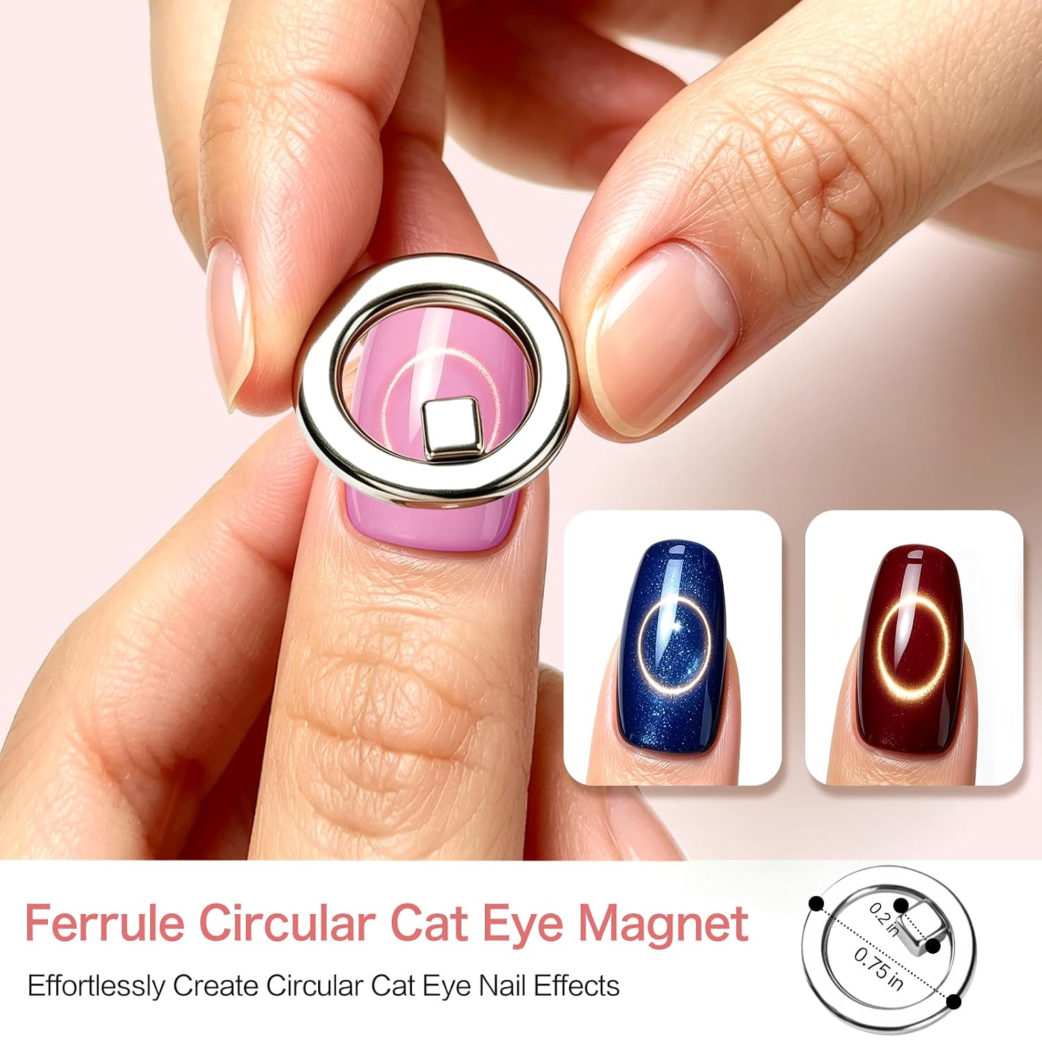 Cat Eye Magnet Set for Nails-16PCS, Strong Magnets form Cat Eye Nail Effect image 3