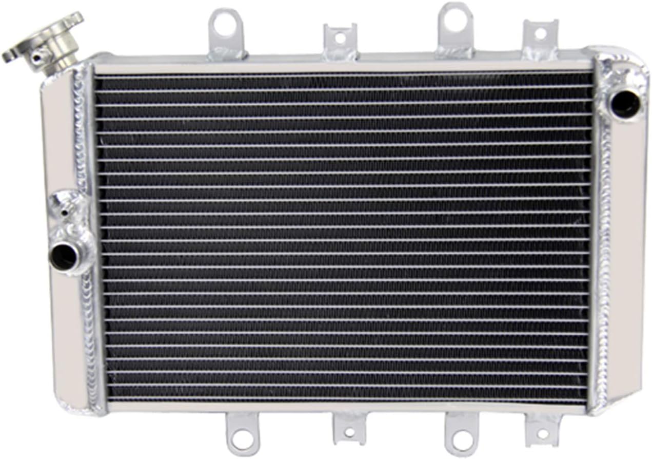 ALLOYWORKS 2 Row All Aluminum Radiator For 2007-2012 Yamaha Grizzly 550 700 YFM550 YFM700