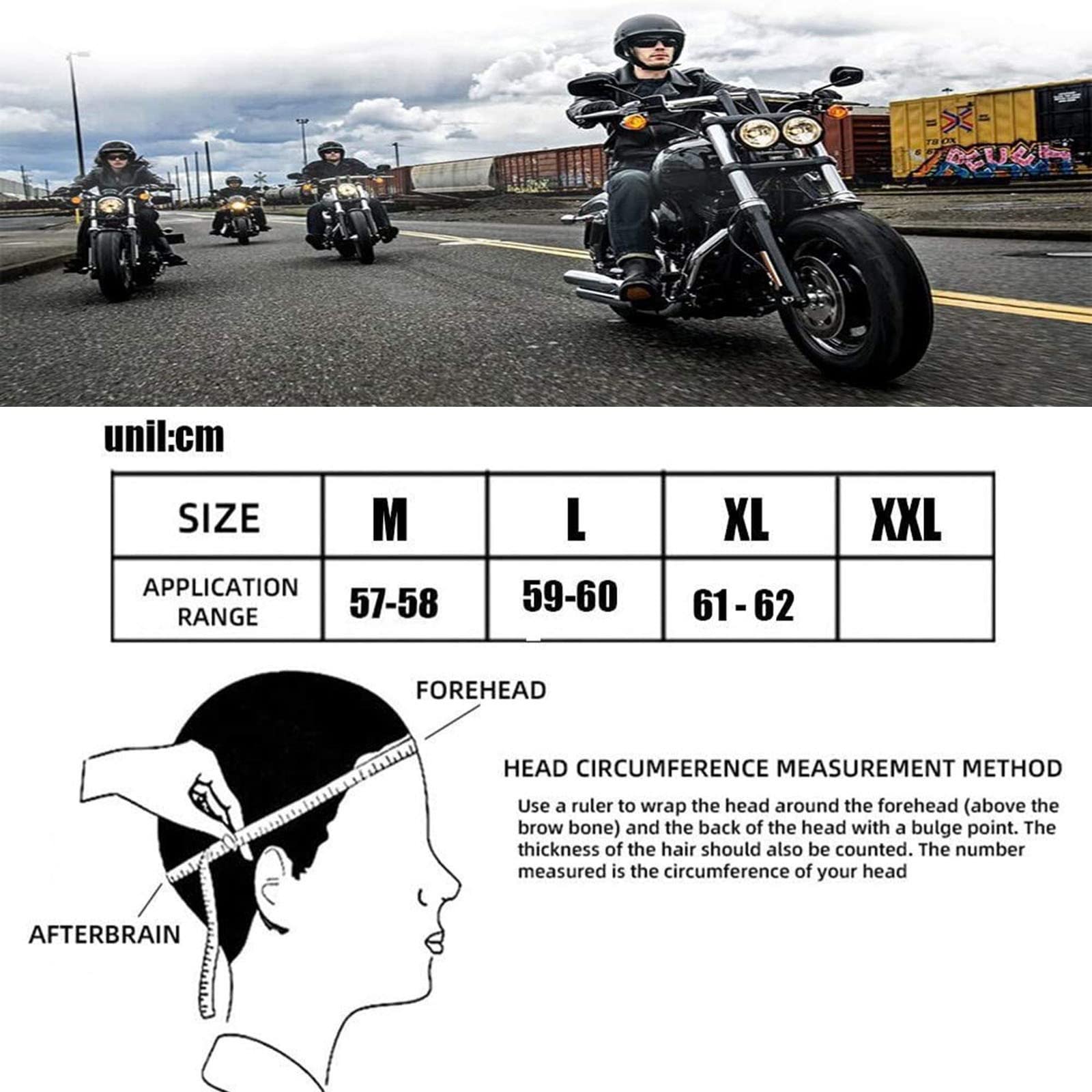 Caschi Moto Cromwell Jet e Demi-Jet Brain - cap Casco Moto Aperto Casco Mezzo retrò Casco Ciclomotore Cruiser Chopper Scooter Crash Helmet ECE/DOT Certified