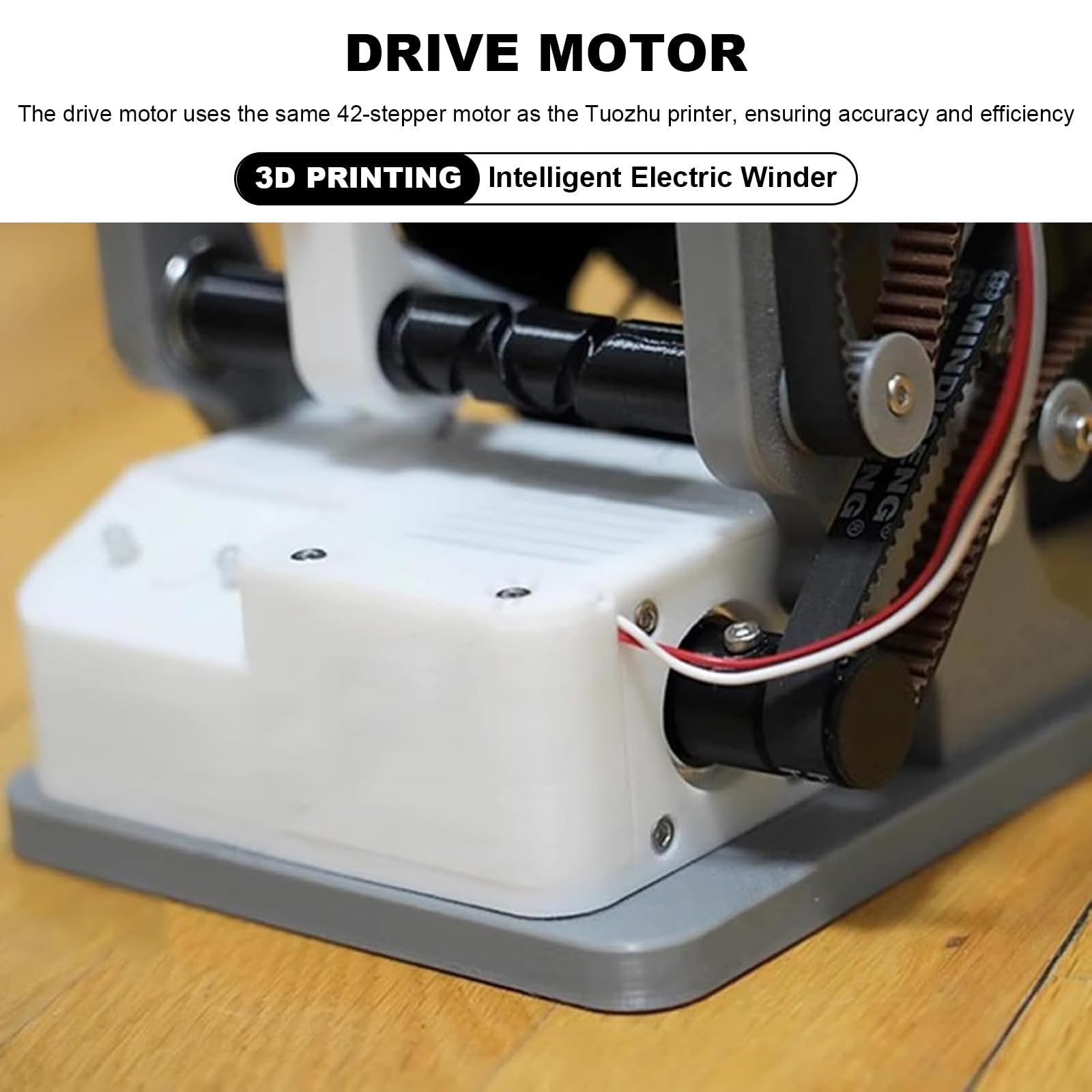Respooler elettrico per filamenti 3D, bobina automatica con avvio e arresto intelligenti, capacità 1 kg, per stampa 3D e saldatura