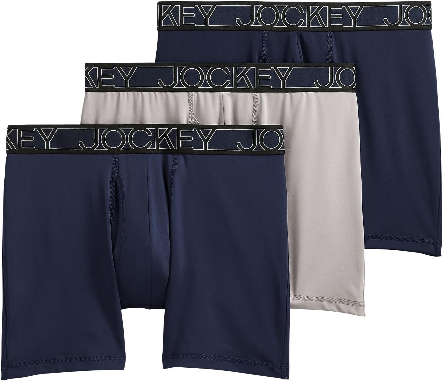 Men's Underwear Active Microfiber 5" Boxer Brief - 3 Pack