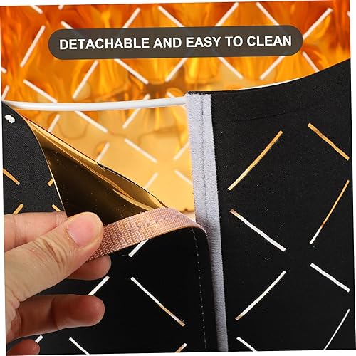 Miniatura 2 de BESTOYARD Lámpara de escritorio, pantalla para lámparas de pie, lámpara negra, pantalla de tela, pantalla universal, pantalla floral, cambiador,