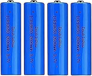 3.7V 2600mAh Large Capacity Lithium Ion Batteries Batteries for LED Flashlight, Electronic Devices,4 Pcs