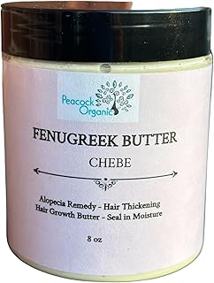 Fenugreek Butter - Hair Sealant Butter - Hair Nourishment for Thinning Hair - Scalp Pomade - Promotes Length Retention, Softer Hair, 8oz