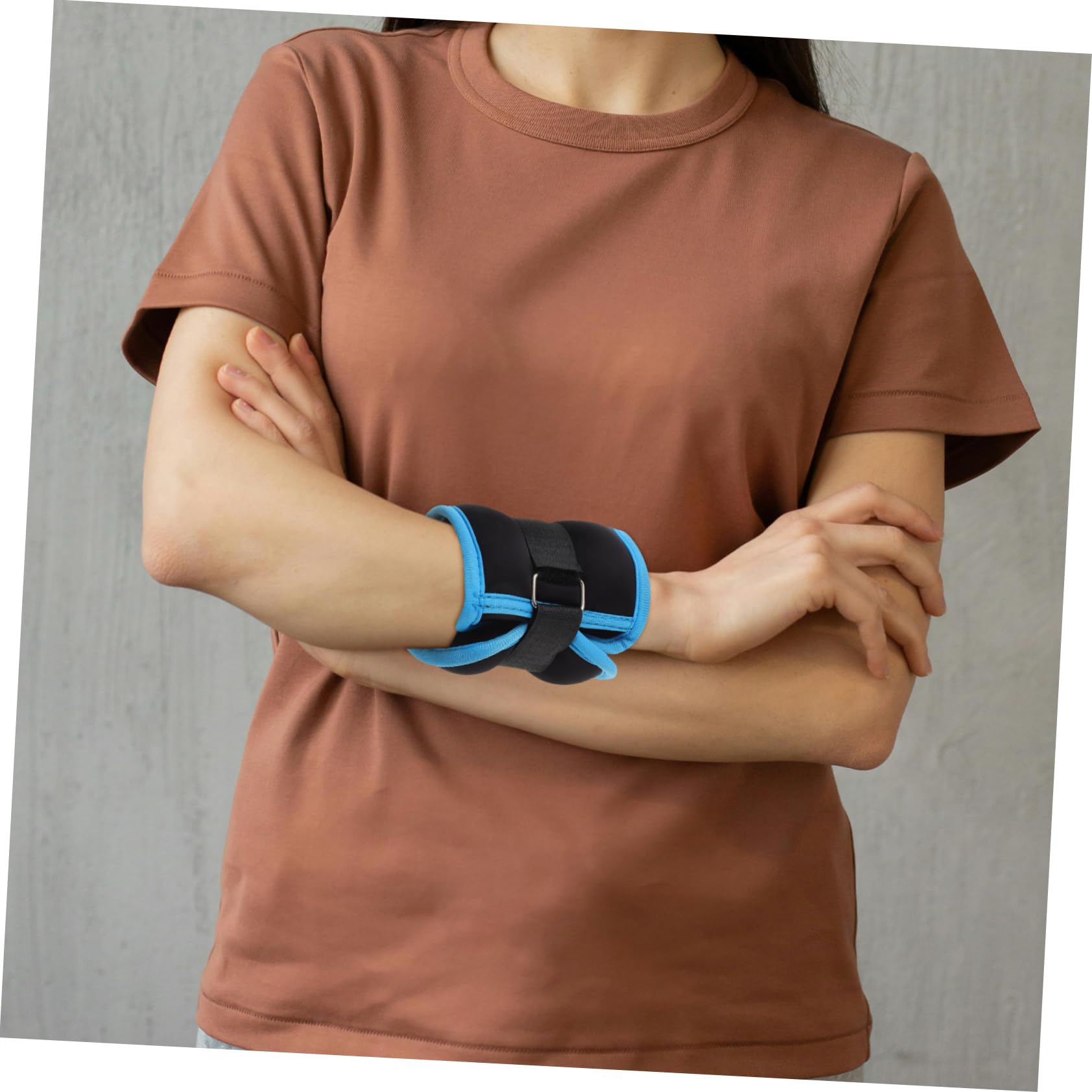 Pesetti Polsi per Caviglie, Cavigliere Pesi 2 Pezzi da 0,5kg in Neoprene e Sabbia di Ferro, Portatili per Camminata e Allenamento Muscolare