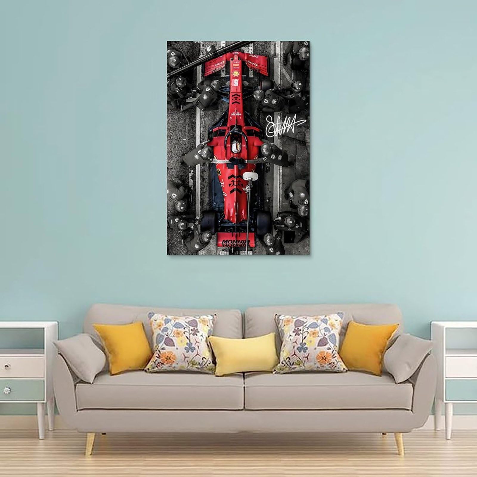 Poster Vintage F1 Formule 1 - 30 X 45 Cm | Décoration Murale Rétro Sport Automobile, Chambre, Bureau - 4