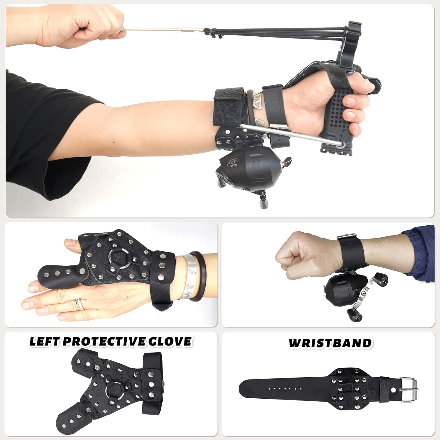 Fishing Slingshot with 5pcsTube Rubber Bands