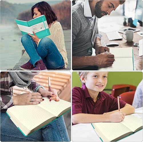 Miniatura 7 de Coopay Cuadernos B5 de 320 páginas, cuadernos de composición a rayas, diarios clásicos de tapa dura para oficina, hogar, escuela, negocios,